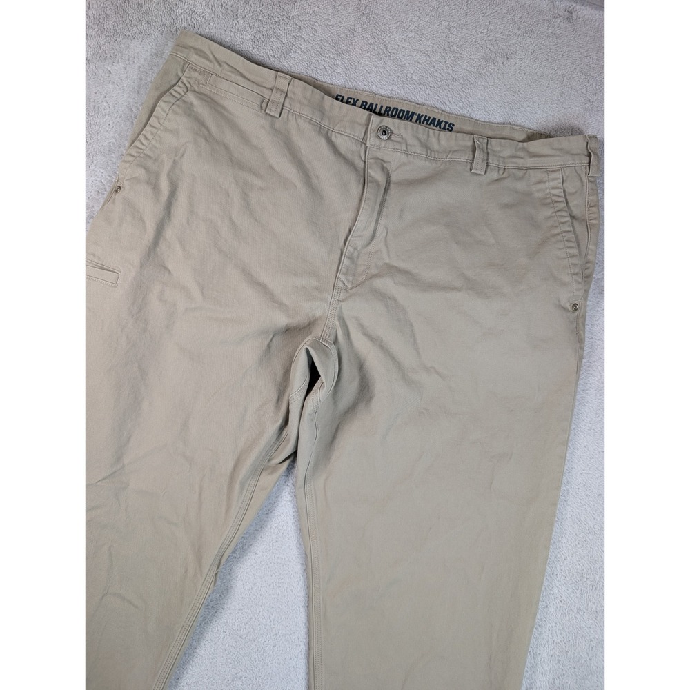 Duluth Trading Co Flex Ballroom Khakis Mens 42x34 Relaxed Fit Tan Pants